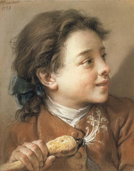 Francois Boucher Boy holding a Parsnip